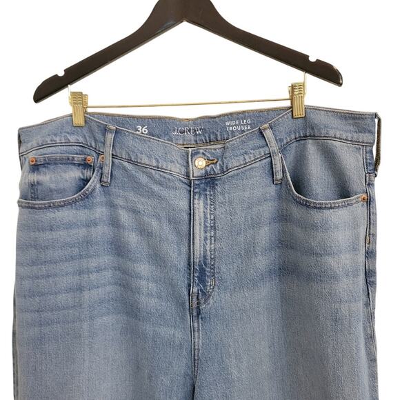 NWT J. Crew Denim Trouser In Chambray Blue Wash 36 - Picture 4 of 9